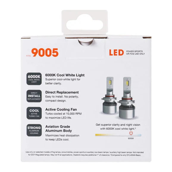 Load image into Gallery viewer, Sylvania 9005SL.BX2 #9005 LED Fog &amp; Powersports Bulb 2 Pack
