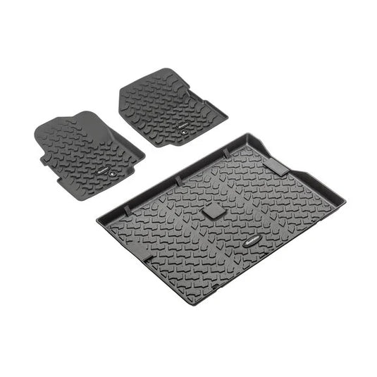 Quadratec Front & Cargo Floor Liners for 76-95 Jeep CJ & Wrangler YJ