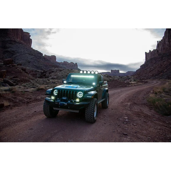 Load image into Gallery viewer, Quadratec Gen II Stealth LED Interior Mount 50” Light Bar for 18-24 Jeep Wrangler JL &amp; Gladiator JT
