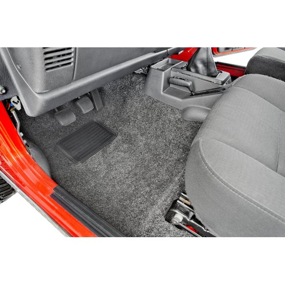 Load image into Gallery viewer, Bedrug Premium Carpeted Floor Covering Kit with Cutouts for 04-06 Jeep Wrangler Unlimited LJ with Full Center Console
