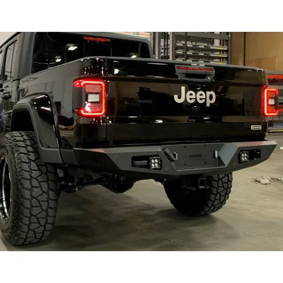 Load image into Gallery viewer, Road Armor 5203XR0B Spartan Full Width Rear Bumper for 2020 Jeep Gladiator JT
