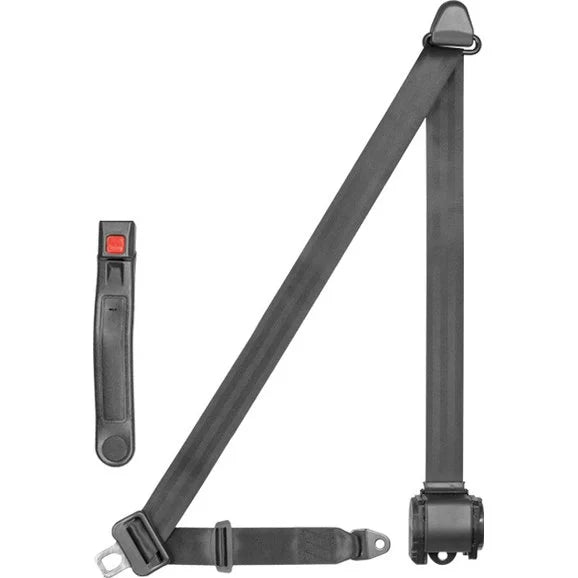 Load image into Gallery viewer, Corbeau 43321B 3-Point Retractable Seat Belt in Black
