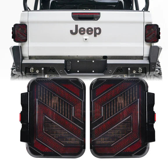 Load image into Gallery viewer, Overtread Skyline Elite LED Tail Light for 20-24 Jeep Gladiator JT
