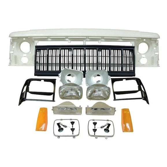 Crown Automotive 55054945K Black Grille Kit for 91-96 Jeep Cherokee XJ