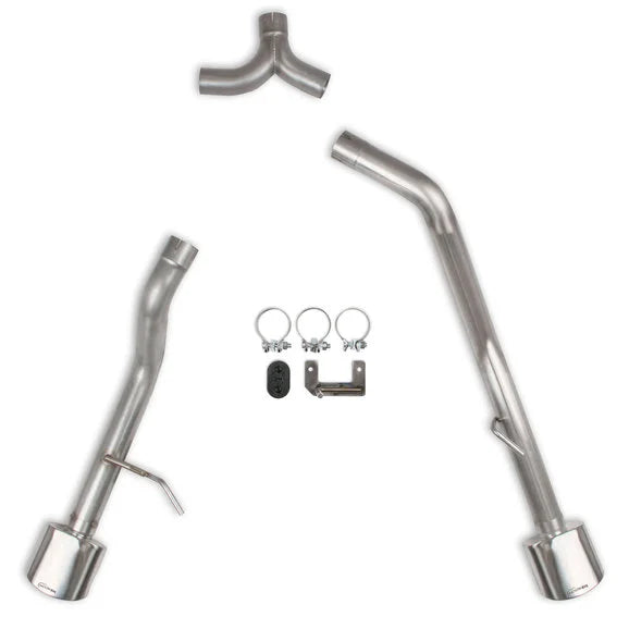 Hooker Headers BH5416 BlackHeart Dual Exit Axle-Back Exhaust Kit w/o Muffler for 20-24 Jeep Gladiator JT 3.6L