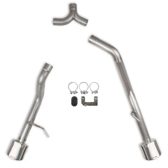 Hooker Headers BH5416 BlackHeart Dual Exit Axle-Back Exhaust Kit w/o Muffler for 20-24 Jeep Gladiator JT 3.6L