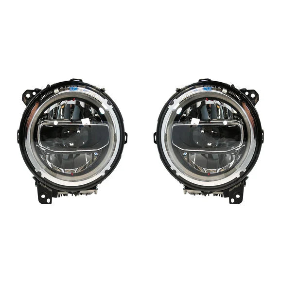 Overtread 19048 Skyline LED Projector Headlights with Halo for 18-24 Jeep Wrangler JL & 2024 Gladiator JT