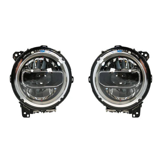 Overtread 19048 Skyline LED Projector Headlights with Halo for 18-24 Jeep Wrangler JL & 2024 Gladiator JT