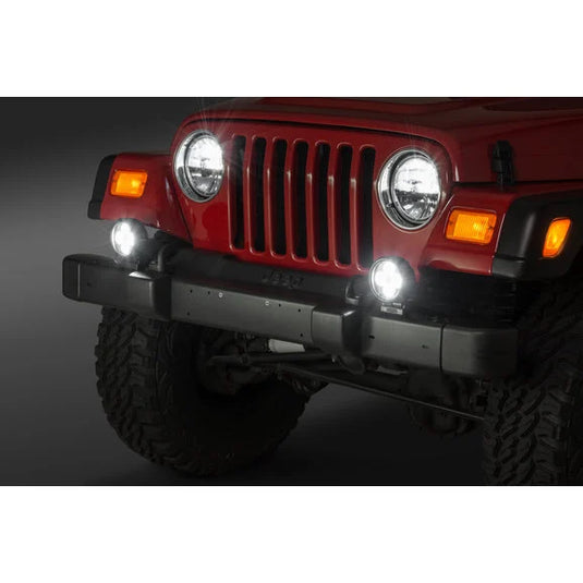 Quadratec Hi Performance 4" Round LED Light Kit for 97-06 Jeep Wrangler TJ & Unlimited