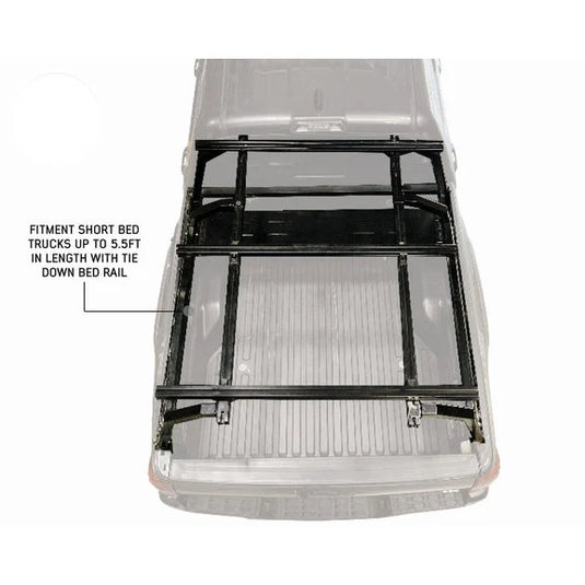 Overland Vehicle Systems 22030101 Discovery Rack Mid Size Truck Bed System for 20-22 Jeep Gladiator JT