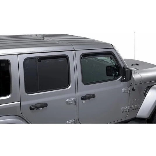 Quadratec Tinted Window Visors for 18-23 Jeep Wrangler JL & Gladiator JT