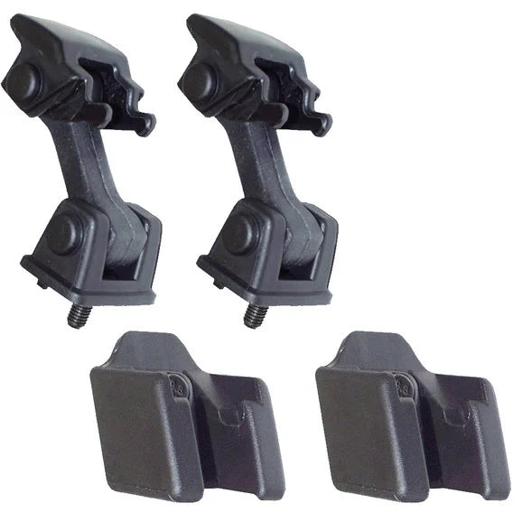 Quadratec Hood Latch Set in Black for 97-06 Jeep Wrangler TJ & Unlimited