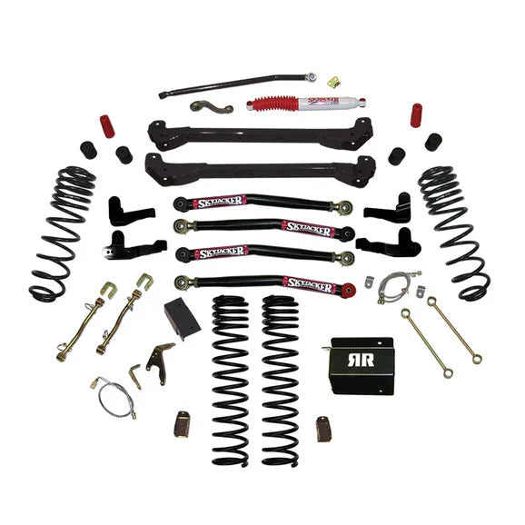 Skyjacker 6in Dual Rate Long Travel Long Arm Lift Kit for 97-06 Jeep Wrangler TJ