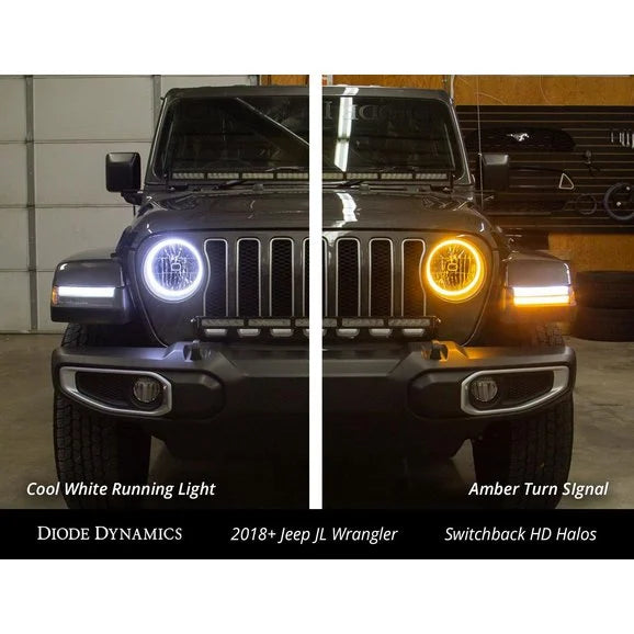 Load image into Gallery viewer, Diode Dynamics HD LED Headlight Halos for 18-24 Jeep Wrangler JL &amp; Gladiator JT
