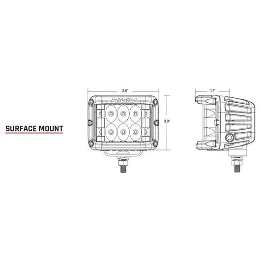 Rigid Industries D-SS Pro Side Shooter LED Light Pair