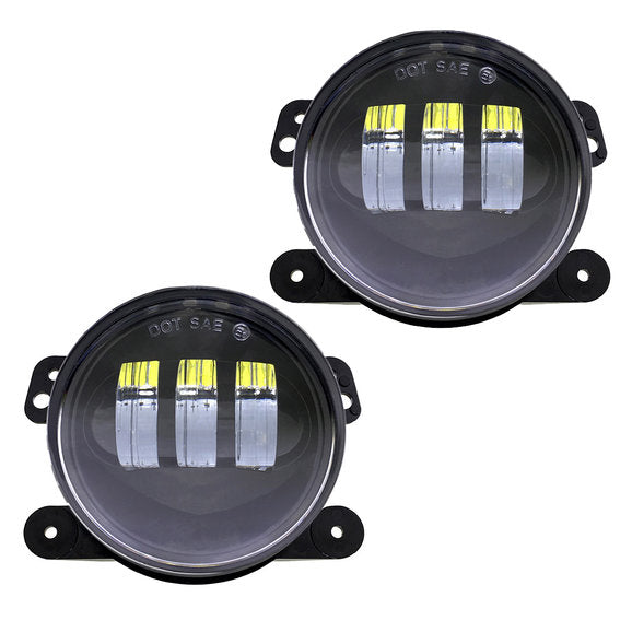 Load image into Gallery viewer, Quake LED QTE771 Tempest RGB 4&quot; LED Fog Lights for 07-18 Jeep Wrangler JK
