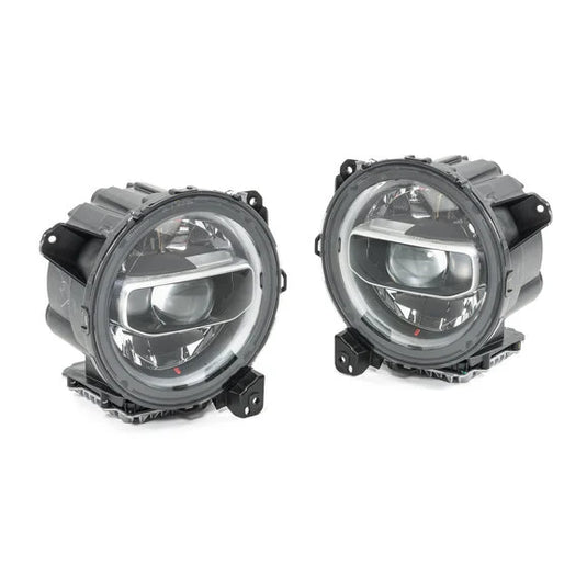 Mopar 82215136AE LED Headlamp Pair for 18-24 Jeep Wrangler JL & Gladiator JT