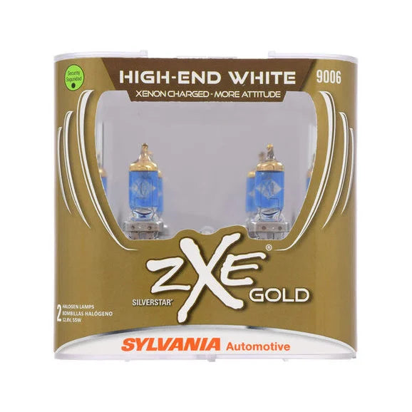 Load image into Gallery viewer, Sylvania 9006SZG.PB2 #9006 SilverStar zXe Gold Halogen Headlight Bulb 2 Pack
