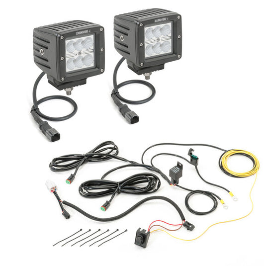 Carnivore 3" Cube LED Light Kit with Wiring Harness