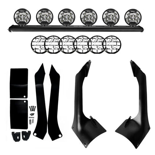 KC HiLiTES 50" Overhead Xross Bar Light Mount Kit for 18-24 Jeep Wrangler JL & Gladiator JT