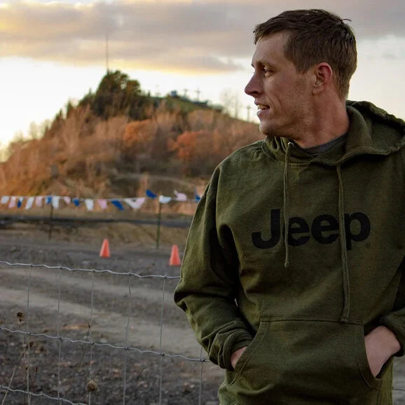 Load image into Gallery viewer, Jeep Merchandise Men&#39;s Jeep Text Hoodie
