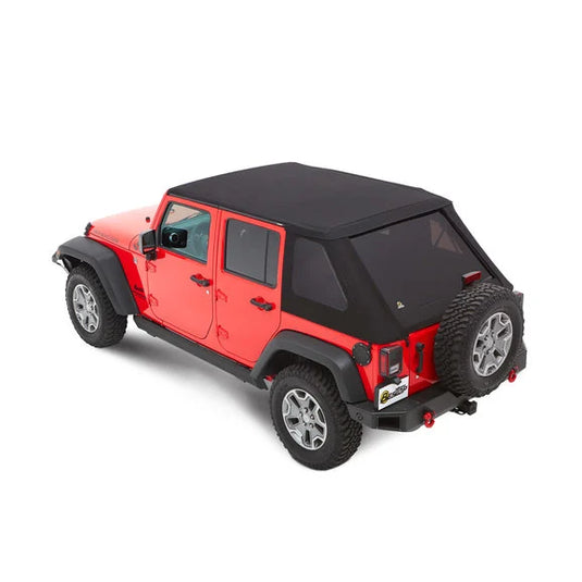 Bestop 56853-35 Trektop NX Soft Top in Black Diamond for 07-18 Jeep Wrangler JK 4-Door