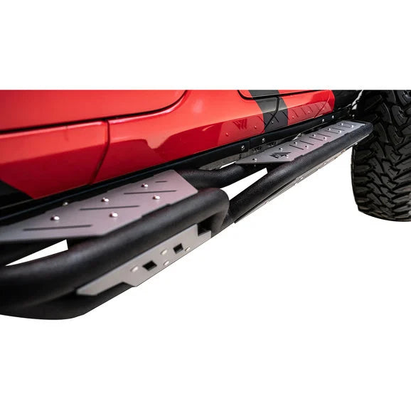 Load image into Gallery viewer, Paramount Automotive 81-20600 Gen 2 Tri-Tube Rock Sliders for 18-22 Jeep Wrangler Unlimited JL 4-Door
