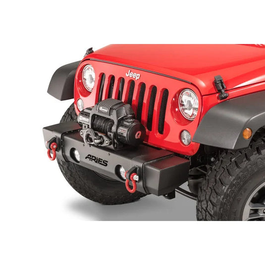 Aries 2156000 TrailCrusher Front Bumper for 07-18 Jeep Wrangler JK