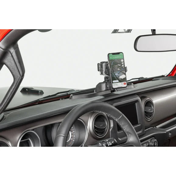 Load image into Gallery viewer, Rugged Ridge 13551.23 Dash Multi-Mount Phone Kit for 18-23 Jeep Wrangler JL &amp; Gladiator JT
