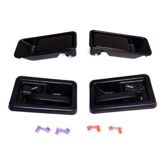 Crown Automotive 55176548MK Door Handle Half Door Master Kit for 87-93 Jeep Wrangler YJ & 97-06 Jeep Wrangler TJ