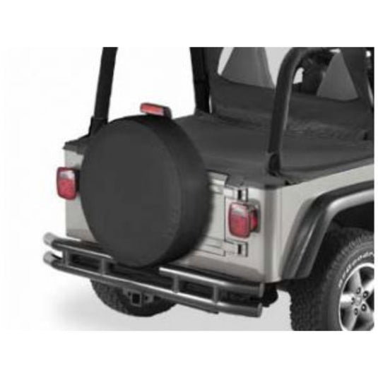 Bestop Spare Tire Covers in Black Denim