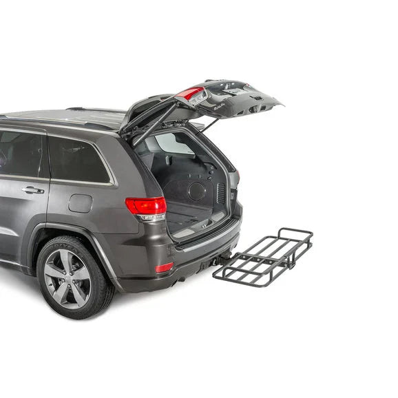 Load image into Gallery viewer, Quadratec Compact Cargo Rack for 2&quot; Receiver Hitch
