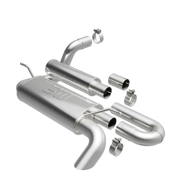 Magnaflow 19620 Overland Series Axle-Back Performance Exhaust System for 18-24 Jeep Wrangler JL with 2.0/3.6L