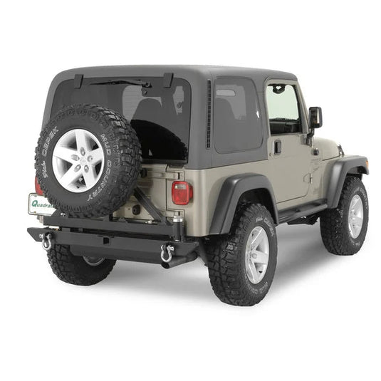 Rock Hard 4X4 RH2001-C Rear Bumper/Tire-Carrier for 76-06 Jeep CJ, Wrangler YJ, TJ & Unlimited