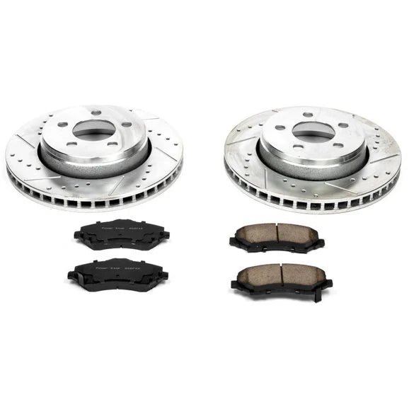 Power Stop K1631 Front Z23 Evolution Sport Performance 1-Click Brake Kit for 08-12 Jeep Liberty KK