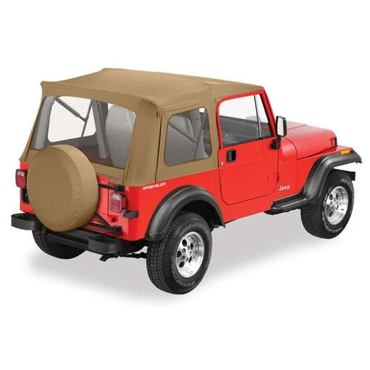 Bestop Supertop Soft Top Replacement Fabric for 76-95 Jeep Wrangler YJ & CJ with Supertop