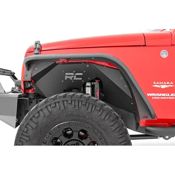 Load image into Gallery viewer, Rough Country 10531 Front Tubular Fender Flares for 07-18 Jeep Wrangler JK
