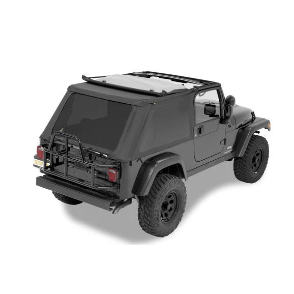 Load image into Gallery viewer, Bestop Trektop NX Soft Top with 2 Piece Soft Doors in Black Diamond for 04-06 Jeep Wrangler Unlimited
