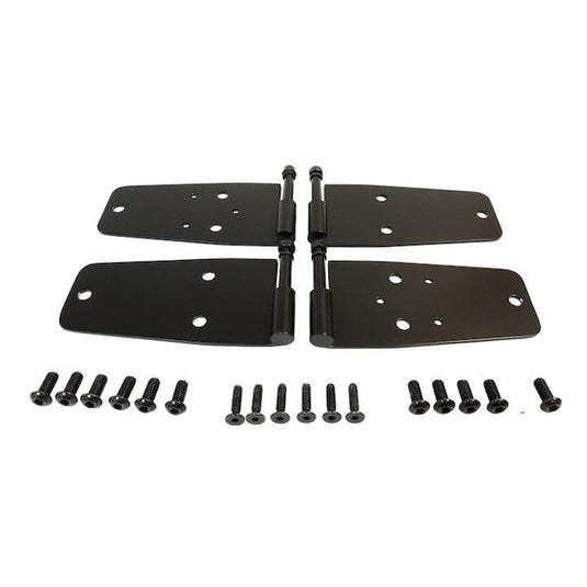 Crown Automotive RT34093 Black Stainless Steel Full Steel Door Hinge Kit for 76-93 CJ Series & Wrangler YJ