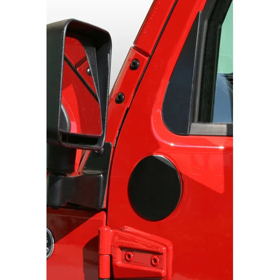 Load image into Gallery viewer, Rugged Ridge 11025.05 Mirror Fill Plates in Black for 07-18 Jeep Wrangler JK
