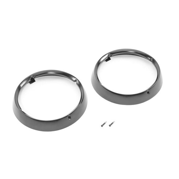 Load image into Gallery viewer, Kentrol Stainless Headlight Rings (Pair) for 72-86 Jeep CJ-5, CJ-6, CJ-7 &amp; CJ-8
