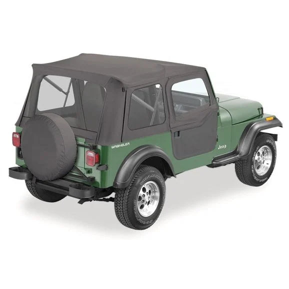 Bestop Supertop Soft Top with 2-Piece Doors for 80-95 Jeep CJ7 & Wrangler YJ