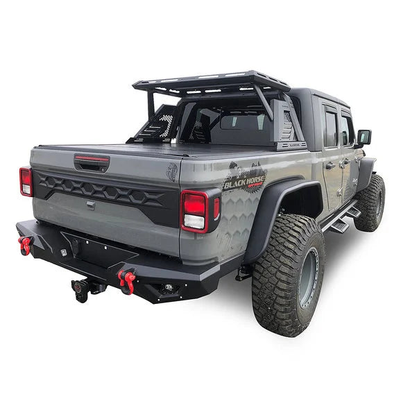 Load image into Gallery viewer, Black Horse Off Road Armour II Roll Bar Kit for 20-24 Jeep Gladiator JT
