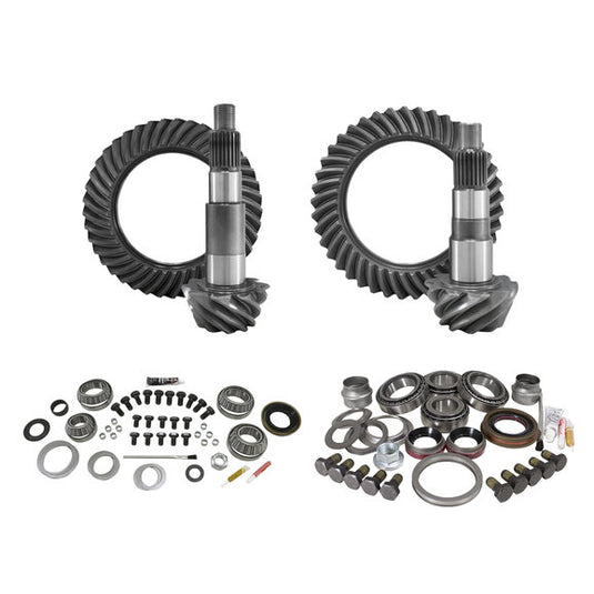 Yukon Gear & Axle Front & Rear Ring and Pinion with Master Install Kits for Jeep Wrangler JK Rubicon with Dana 44 Front / Dana 44 Rear