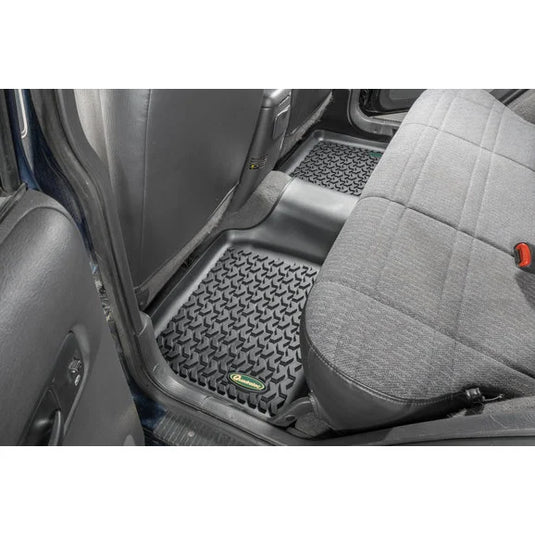 Quadratec Ultimate All Weather Rear Floor Liner in Black for 84-01 Jeep Cherokee XJ