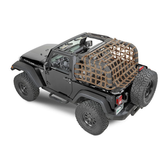 Load image into Gallery viewer, Dirtydog 4X4 Rear Netting for 07-18 Jeep Wrangler JK 2 Door
