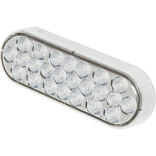 Truck-Lite 6060C Oval LED Back-Up Lamp in Clear Lens 24 Diode Pattern