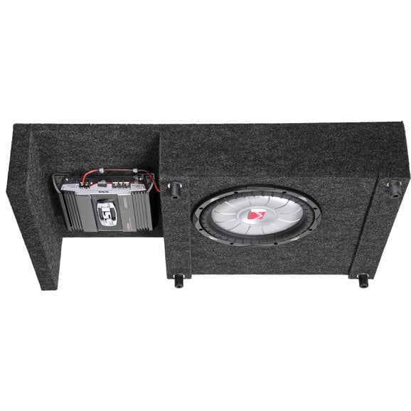 Load image into Gallery viewer, Quadratec Custom Rear Subwoofer Kit with 12&quot; Kicker CompRT Subwoofer for 04-06 Jeep Wrangler TJ Unlimited
