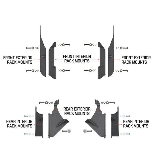 Go Rhino 5910013T SRM Roll Bar Mounting Bracket Kit for 07-18 Jeep Wrangler JK & Unlimited JK