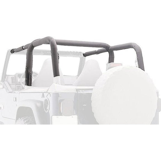 Rampage Products 769015 Roll Bar Padding Kit in Black Denim for 97-02 Jeep Wrangler TJ